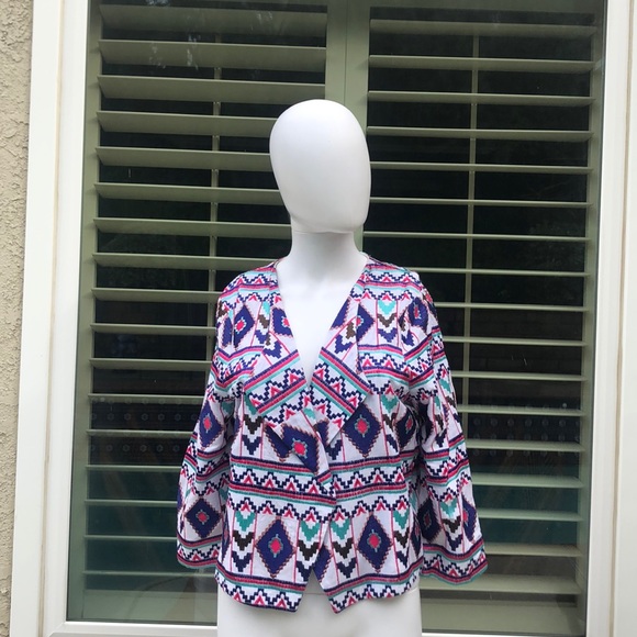 Rory Beca Lance Embroidered Blazer in White SzM - Picture 2 of 8